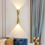 Modern Electroplated Metal LED Up and Down Wall Sconce