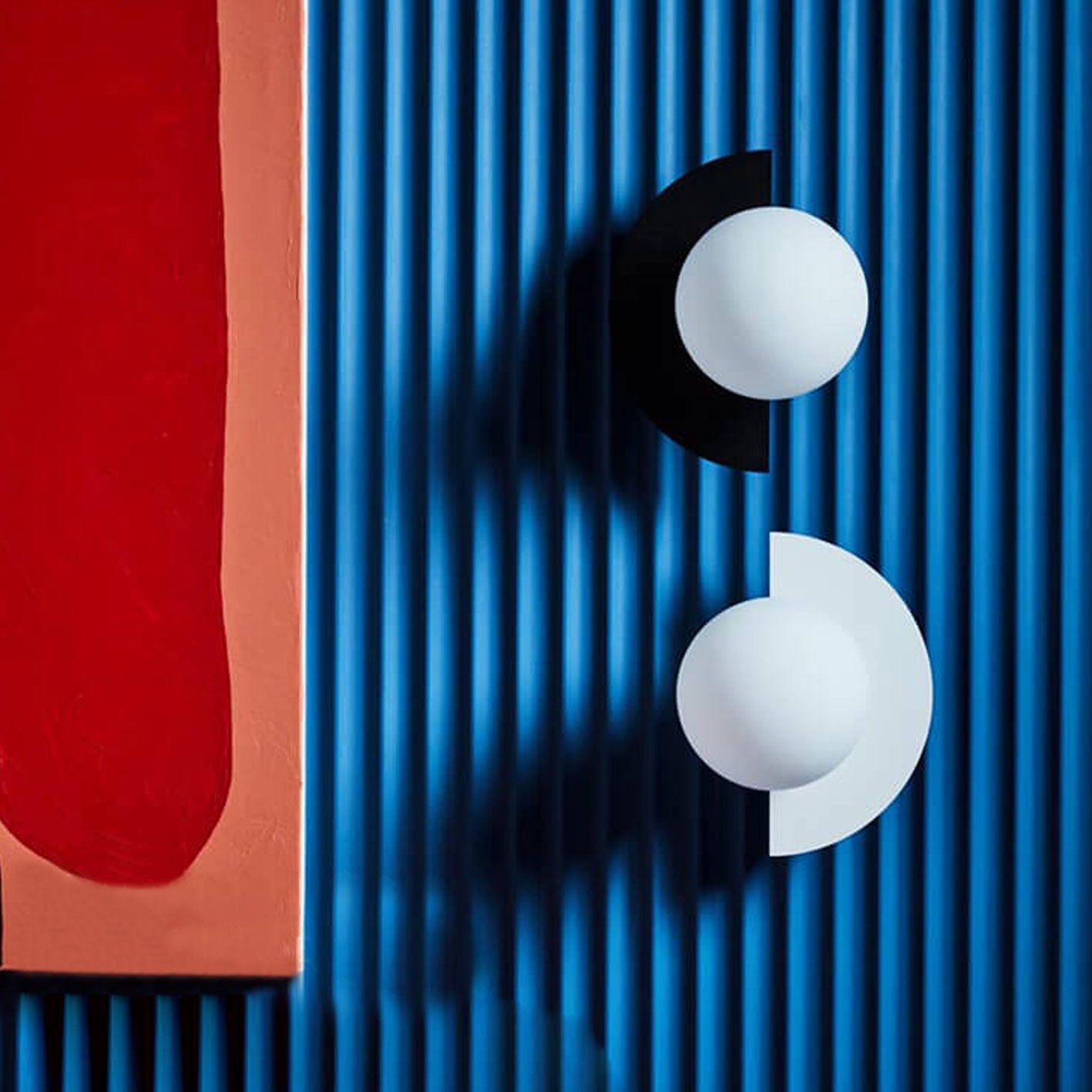 Colorful Glass Spherical Wall Sconce