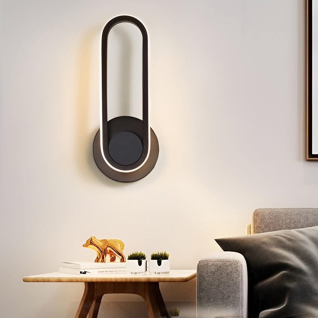 330° Rotatable Nordic LED Wall Sconce - Rounded Rectangular Design