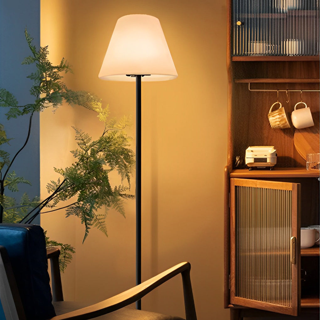Contemporary LED Metal Floor Lamp with Shade