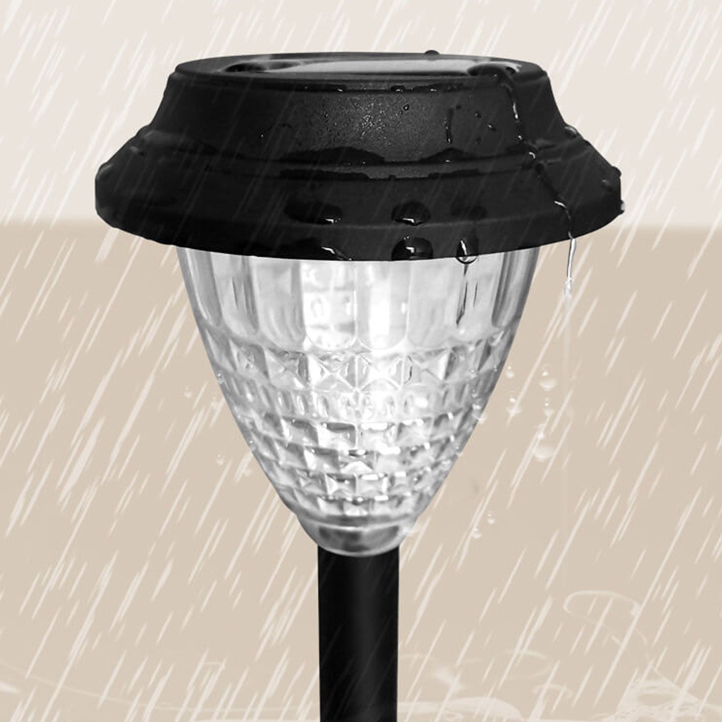 Premium Solar Waterproof LED Outdoor Garden Light - Circular Divergent Shadow Design
