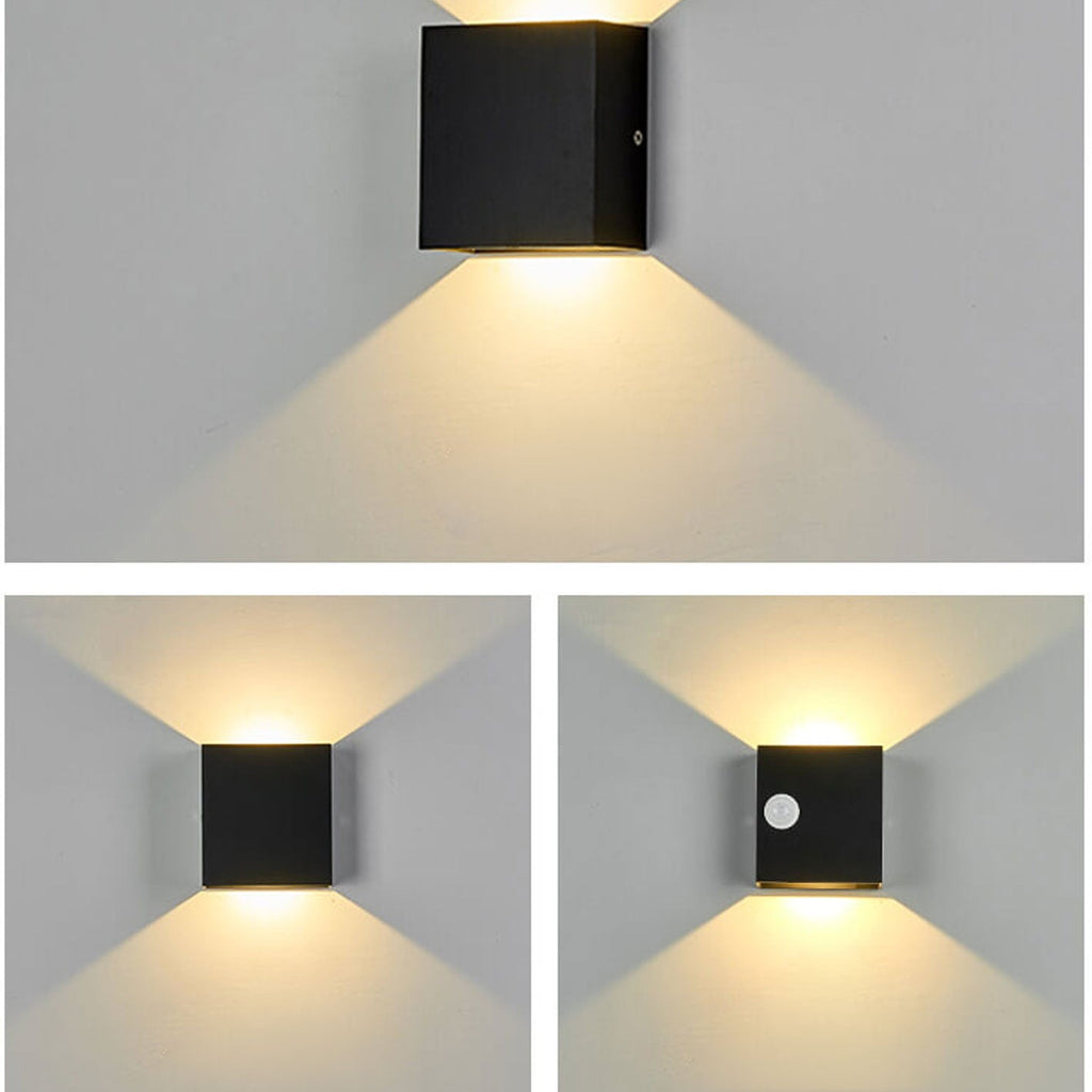 Square LED Motion Sensor Wall Sconce