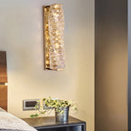 Modern LED Crystal Wall Sconce with Three-Step Dimming