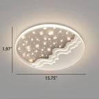 Premium Nordic Star and Moon Aluminum LED Ceiling Light