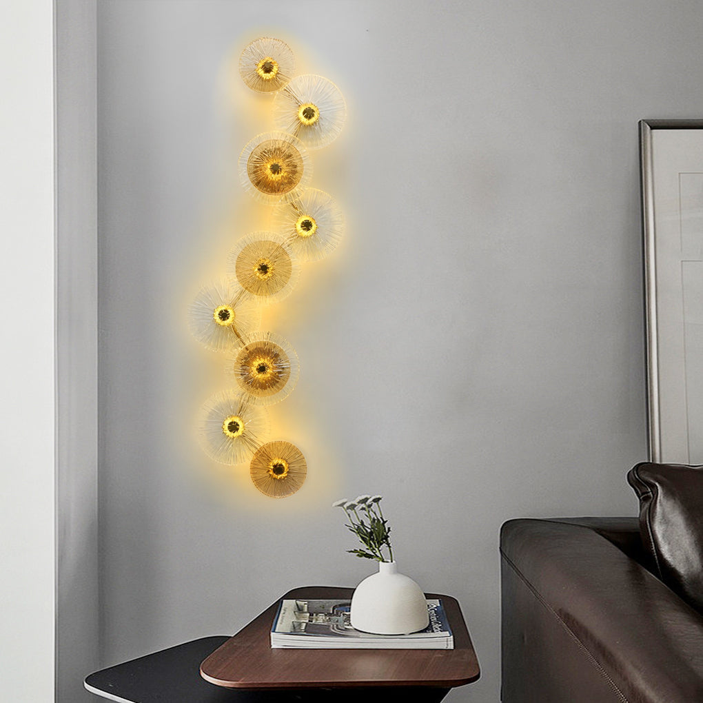 Luxury Round Glass LED Wall Light - Modern Home Decor