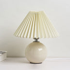 Minimalist Ceramic Pleated Table Lamp
