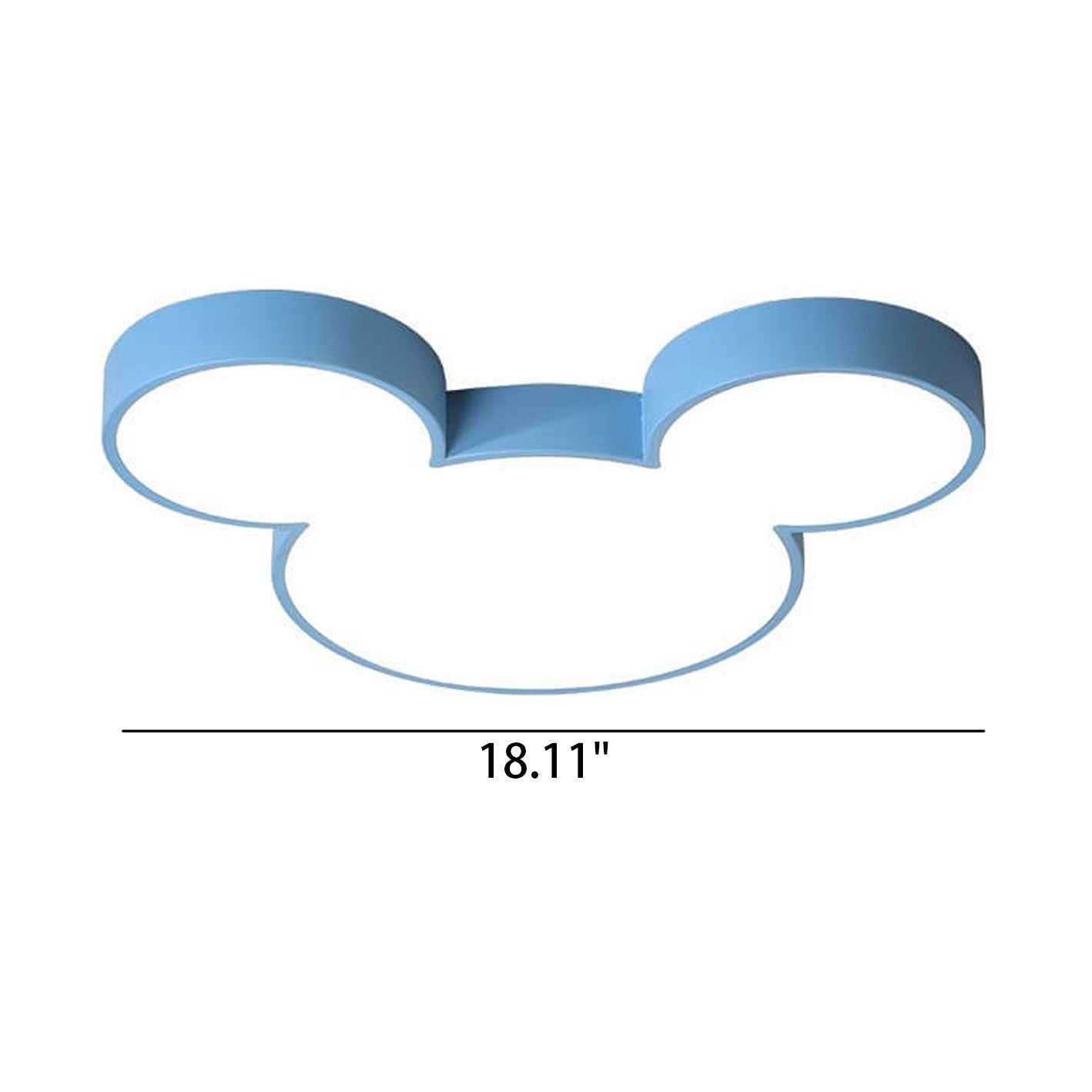 Cartoon Mouse Slim LED Flush Mount Ceiling Light