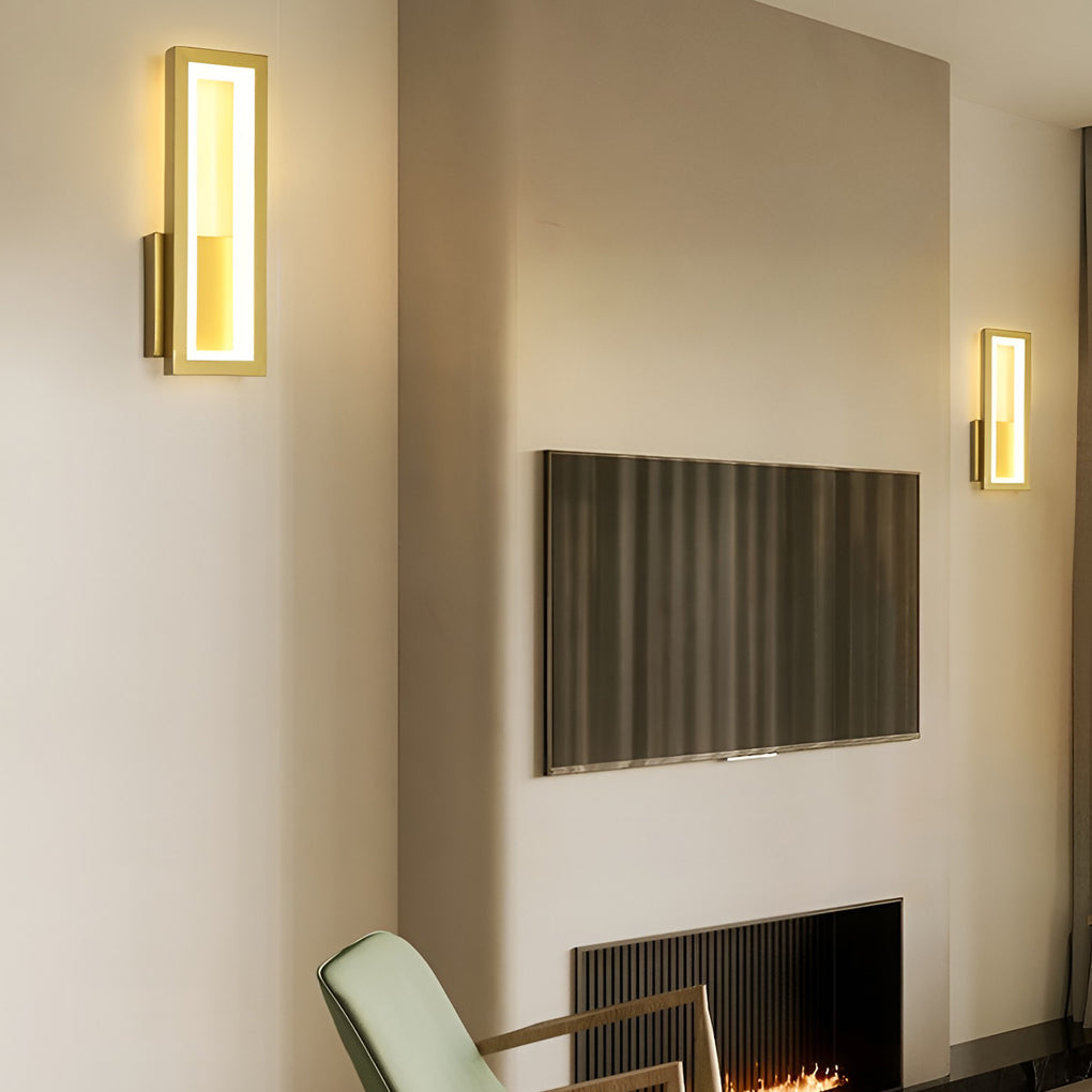 Modern Rectangular LED Wall Sconce Light Fixture