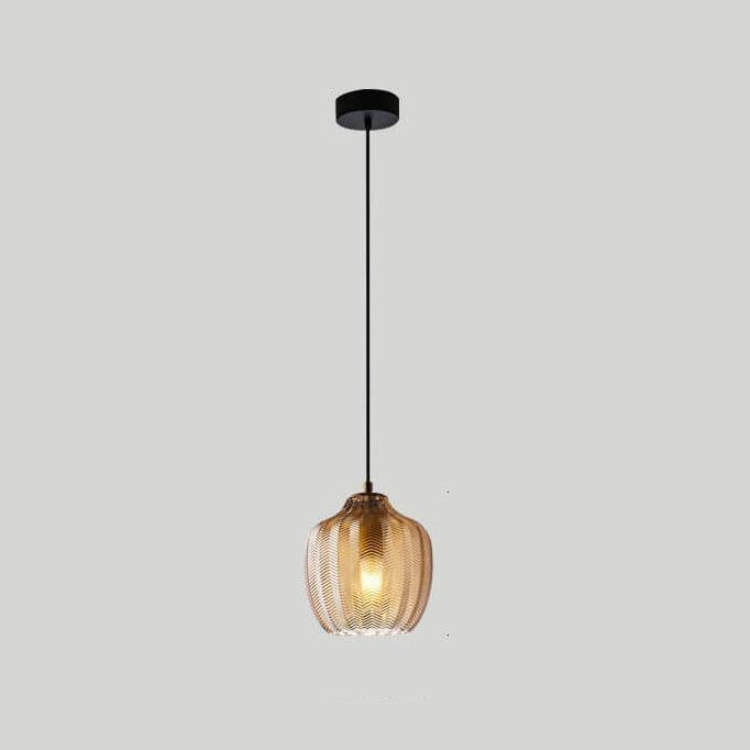Nordic Wavy Glass Pendant Lamp