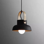 Nordic 1-Light Wood Pendant Light with Handle
