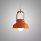 Nordic 1-Light Wood Pendant Light with Handle