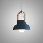 Nordic 1-Light Wood Pendant Light with Handle