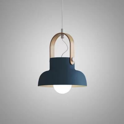 Nordic 1-Light Wood Pendant Light with Handle