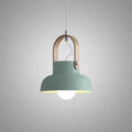 Nordic 1-Light Wood Pendant Light with Handle