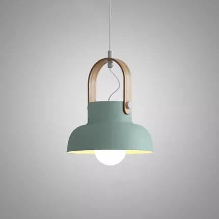 Nordic 1-Light Wood Pendant Light with Handle