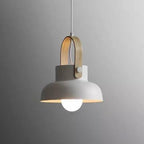 Nordic 1-Light Wood Pendant Light with Handle