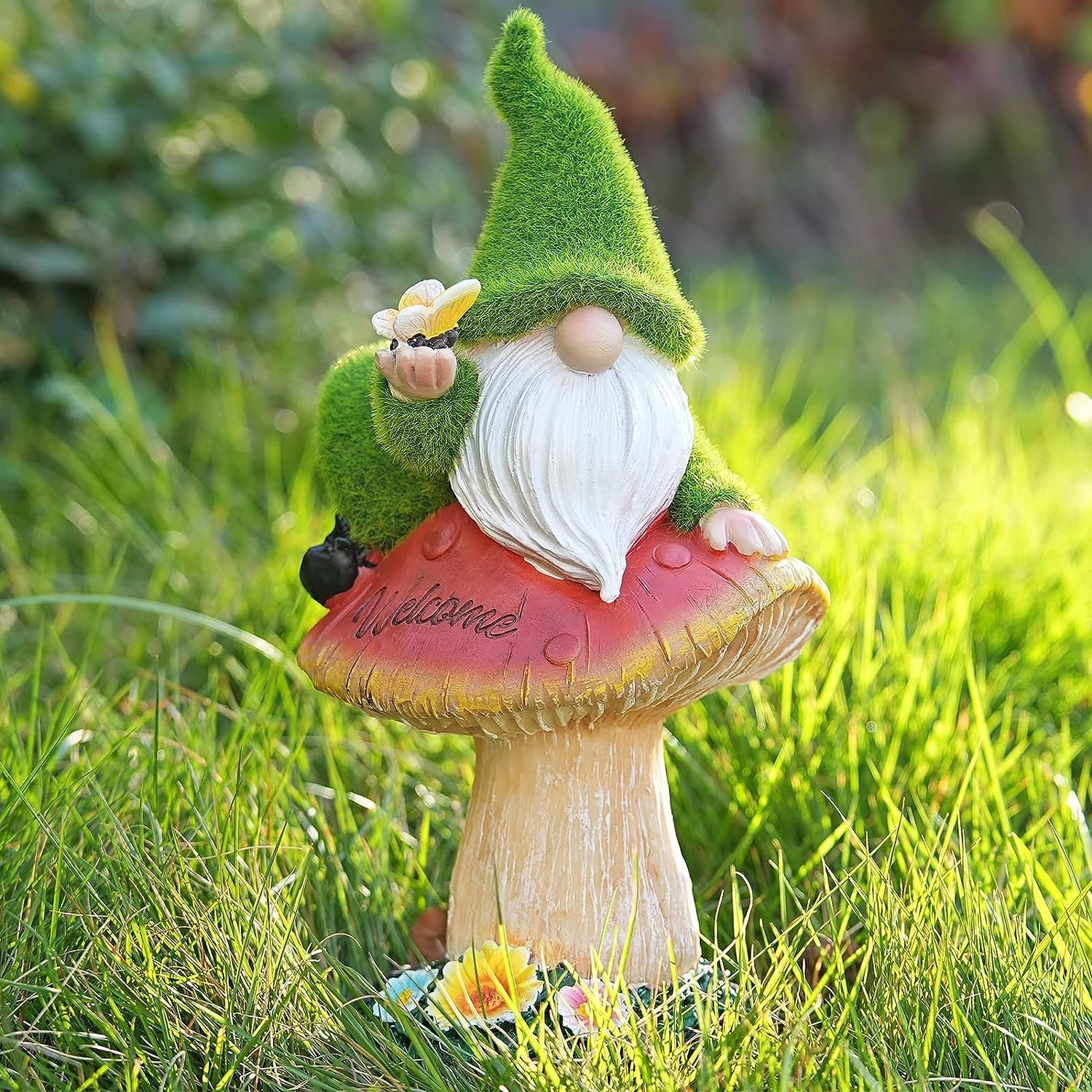 Art Deco Solar Gnome LED Outdoor Light