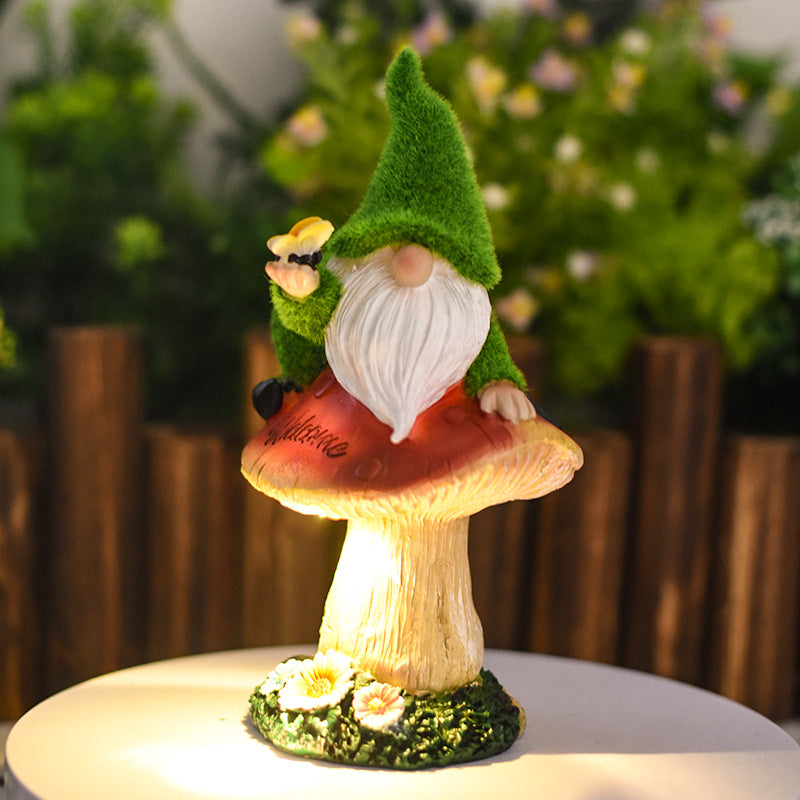 Art Deco Solar Gnome LED Outdoor Light
