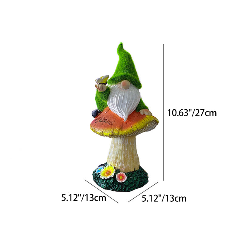 Art Deco Solar Gnome LED Outdoor Light