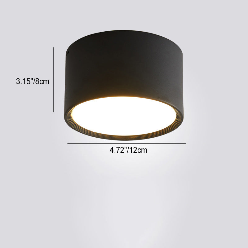 Contemporary Aluminum Acrylic LED Flush Mount Ceiling Light for Hallways