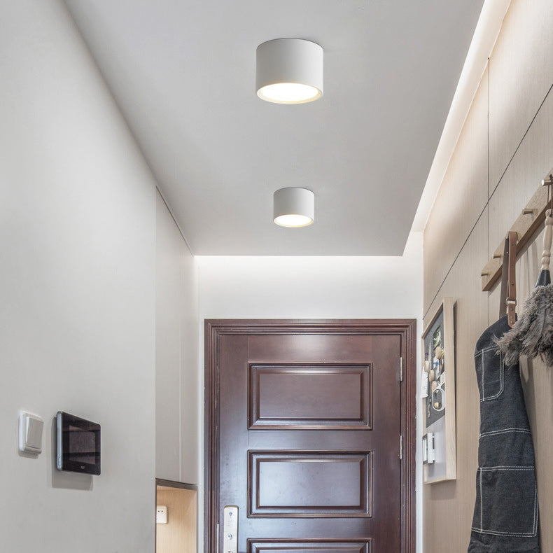 Contemporary Aluminum Acrylic LED Flush Mount Ceiling Light for Hallways