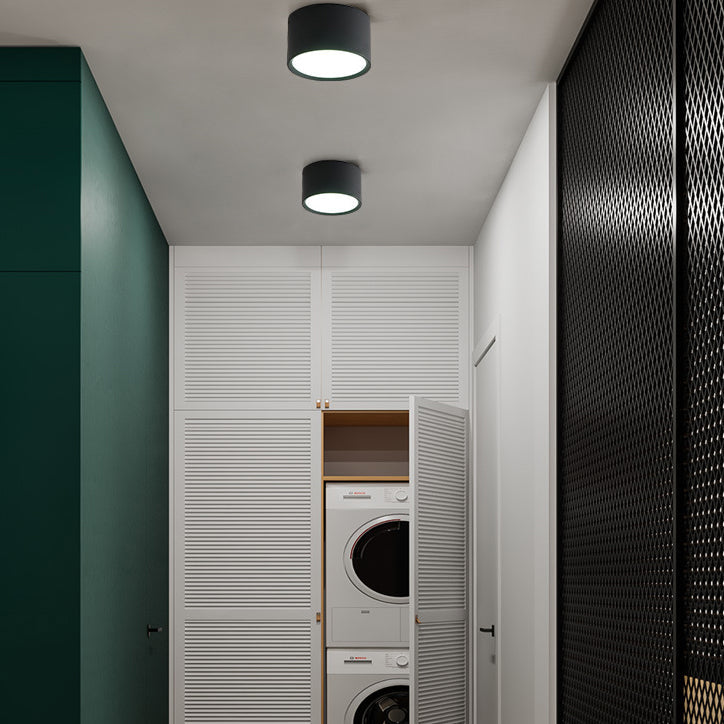 Contemporary Aluminum Acrylic LED Flush Mount Ceiling Light for Hallways
