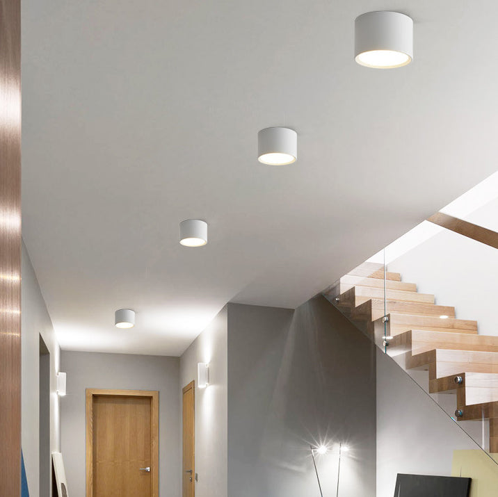 Contemporary Aluminum Acrylic LED Flush Mount Ceiling Light for Hallways