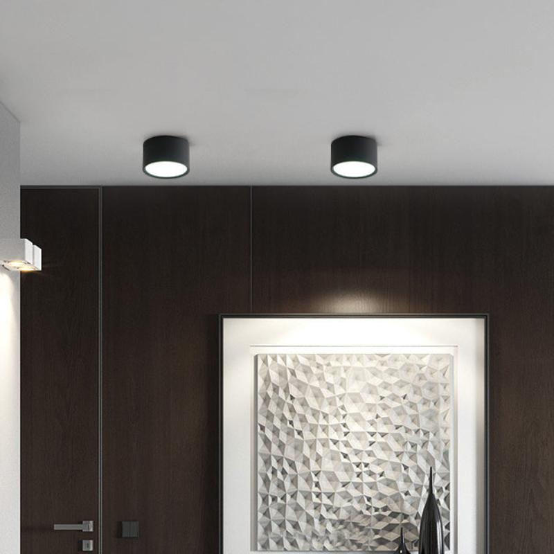 Contemporary Aluminum Acrylic LED Flush Mount Ceiling Light for Hallways