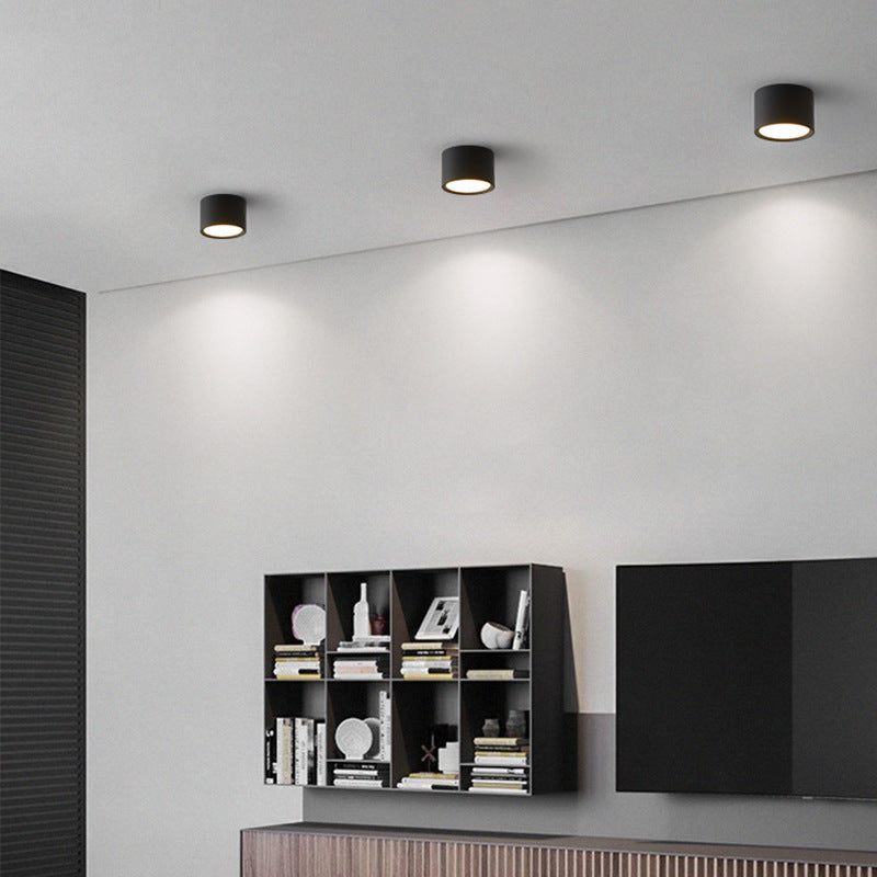 Contemporary Aluminum Acrylic LED Flush Mount Ceiling Light for Hallways
