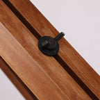 Modern Iron and Wood 1-Light Floor Lamp for Living Room
