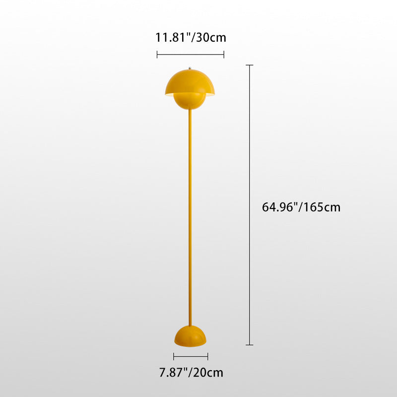 Scandinavian Mushroom Iron Floor Lamp - 1-Light Design for Living Room
