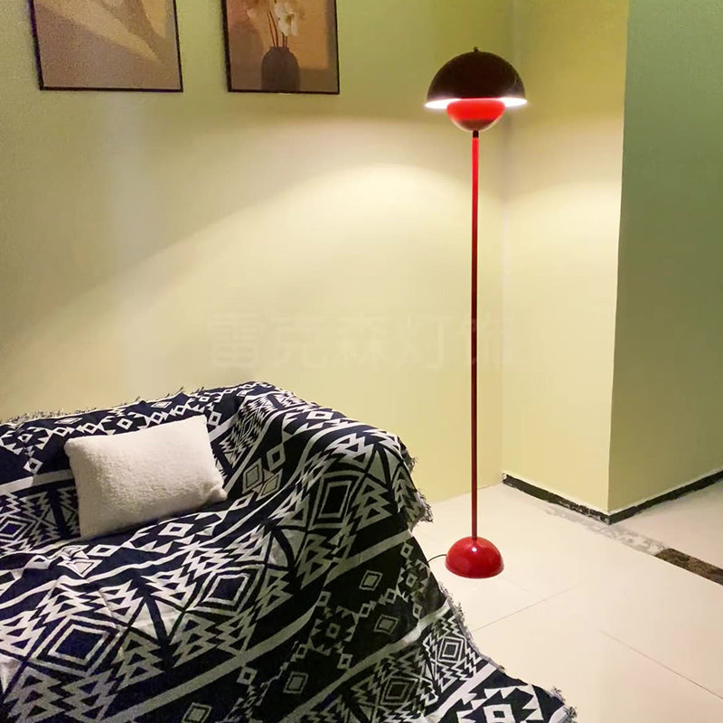 Scandinavian Mushroom Iron Floor Lamp - 1-Light Design for Living Room