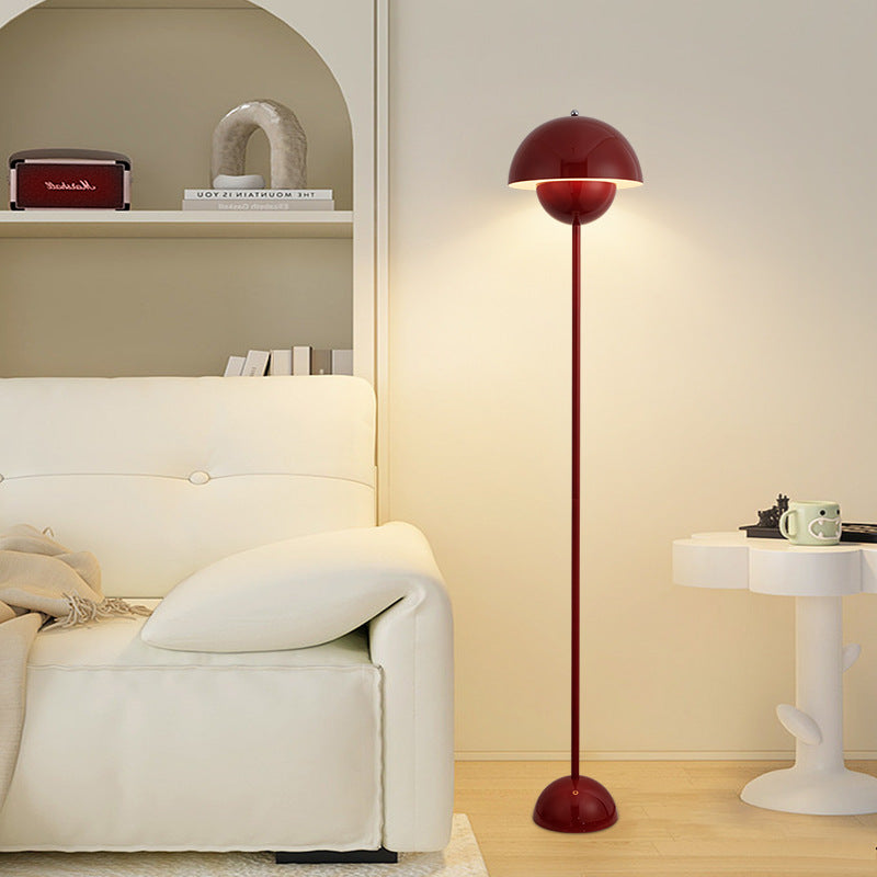 Scandinavian Mushroom Iron Floor Lamp - 1-Light Design for Living Room