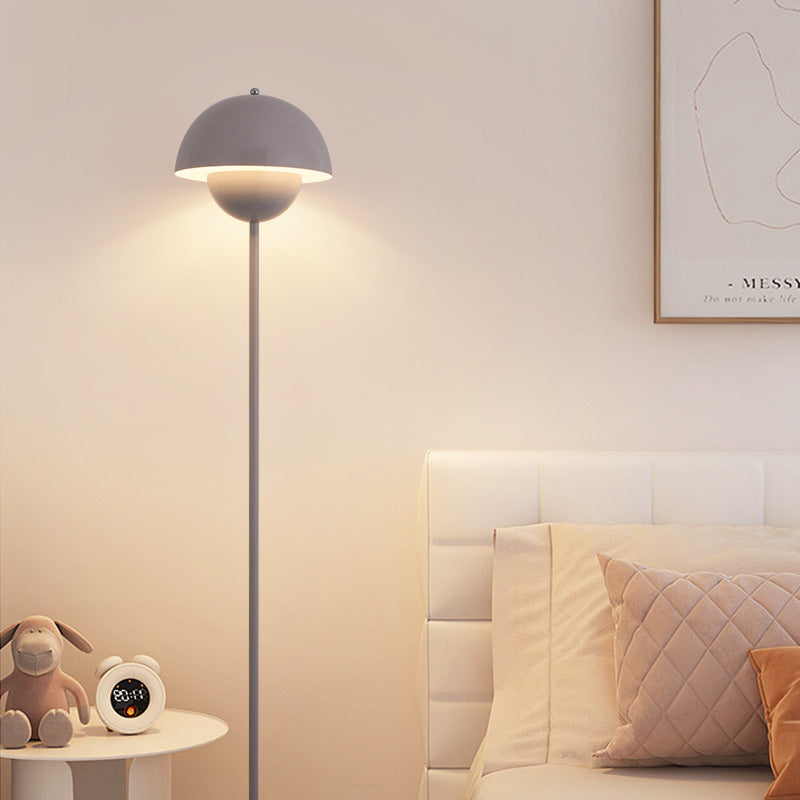 Scandinavian Mushroom Iron Floor Lamp - 1-Light Design for Living Room