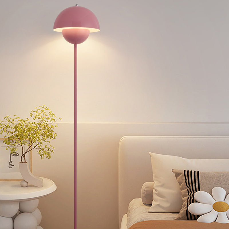 Scandinavian Mushroom Iron Floor Lamp - 1-Light Design for Living Room