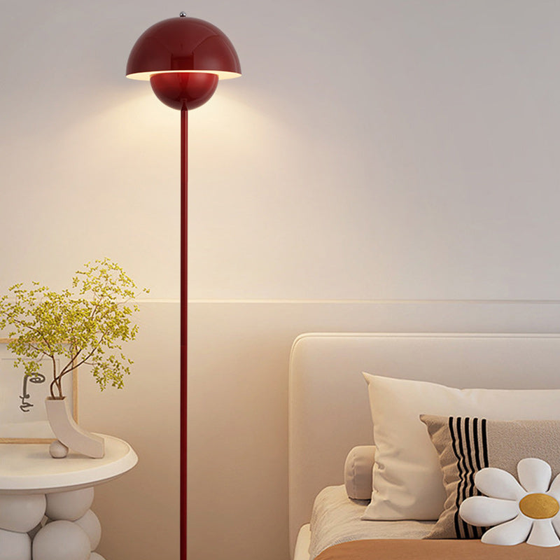 Scandinavian Mushroom Iron Floor Lamp - 1-Light Design for Living Room