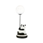 Modern Panda Design LED Table Lamp with Resin Base and PVC Lampshade for Bedroom