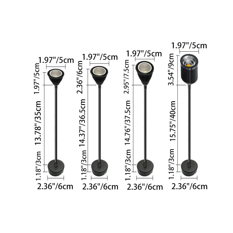 Aluminum Gooseneck LED Wall Sconce