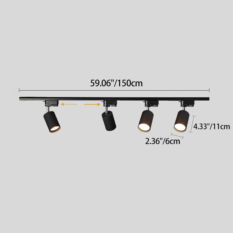 Premium LED Flush Mount Tubular Track Lighting