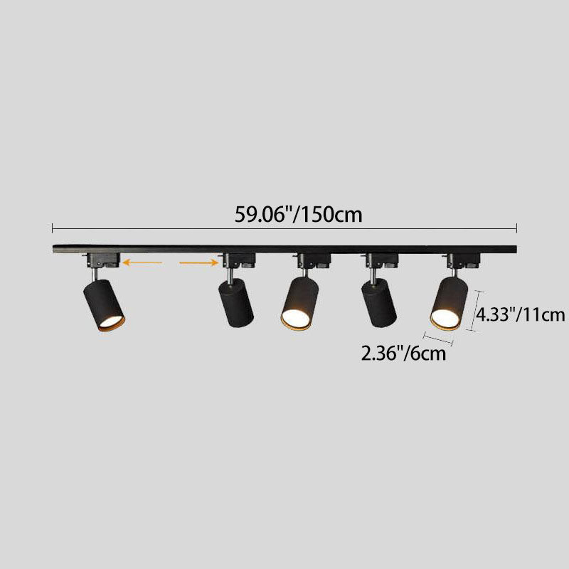 Premium LED Flush Mount Tubular Track Lighting