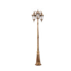Elegant European Aluminum 3-Light Outdoor Post Lamp
