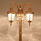 Elegant European Aluminum 3-Light Outdoor Post Lamp