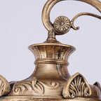 Elegant European Aluminum 3-Light Outdoor Post Lamp