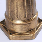 Elegant European Aluminum 3-Light Outdoor Post Lamp