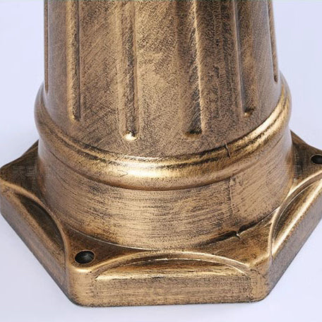 Elegant European Aluminum 3-Light Outdoor Post Lamp