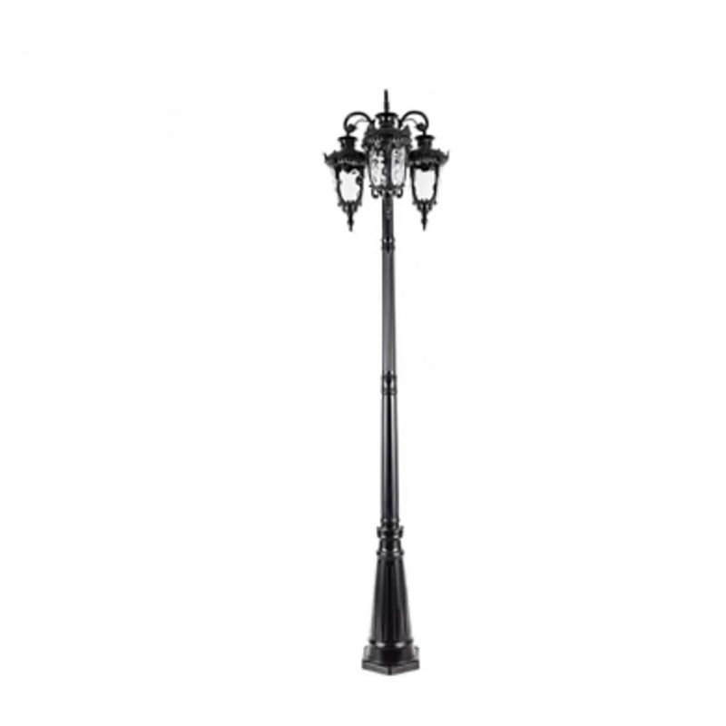 Elegant European Aluminum 3-Light Outdoor Post Lamp