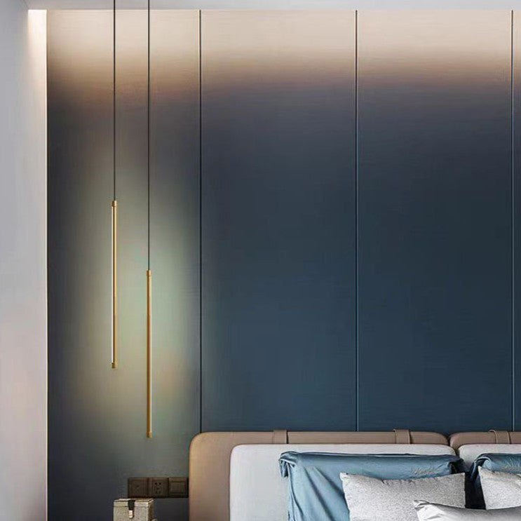 Contemporary Aluminum and Silicone LED Pendant Light for Bedroom