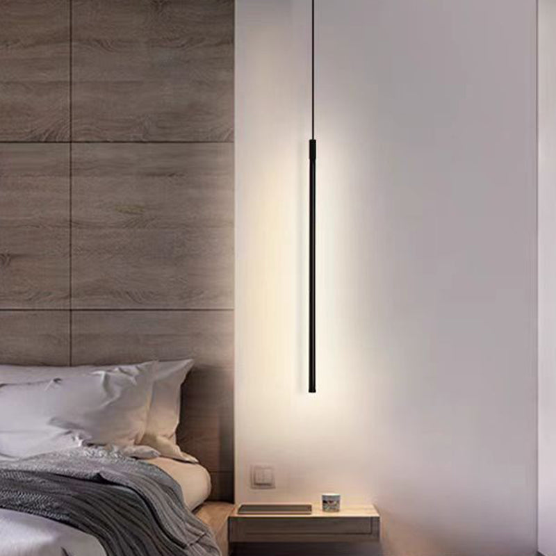Contemporary Aluminum and Silicone LED Pendant Light for Bedroom