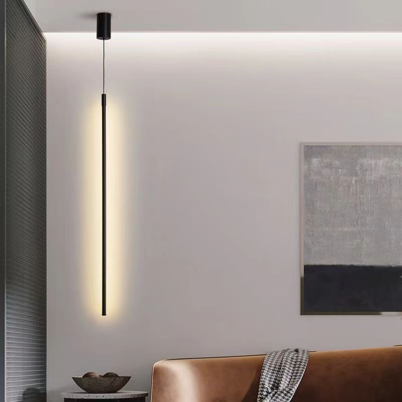 Contemporary Aluminum and Silicone LED Pendant Light for Bedroom