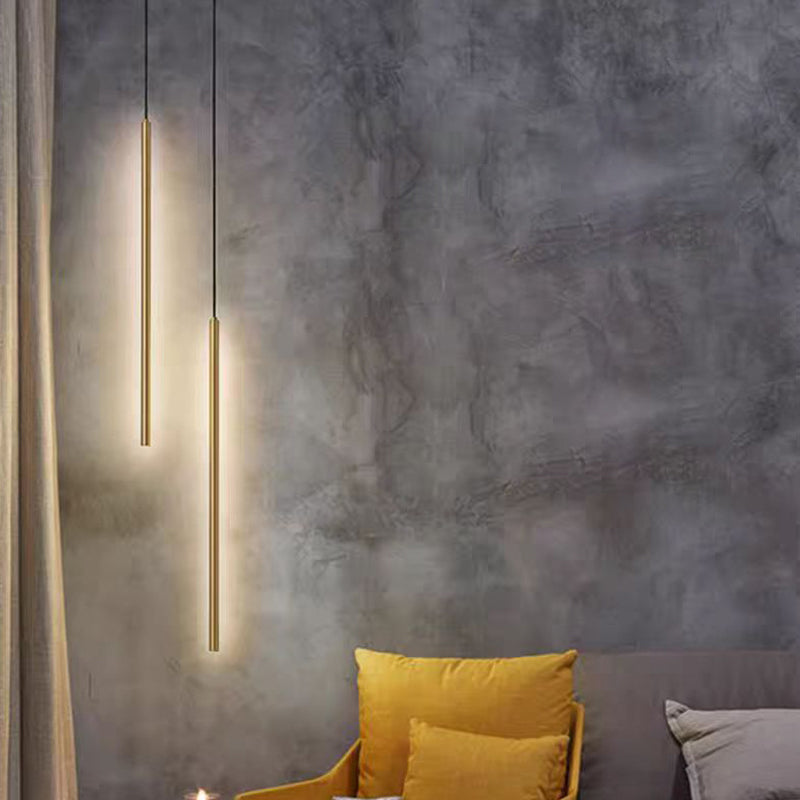 Contemporary Aluminum and Silicone LED Pendant Light for Bedroom